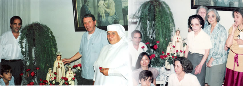 Raymundo Lopes, p. Mario Gerlin e il gruppo di preghiera Rosa Mystica.