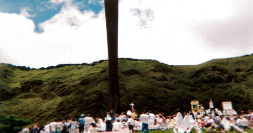 Aparição na Praça do Papa, 1997.